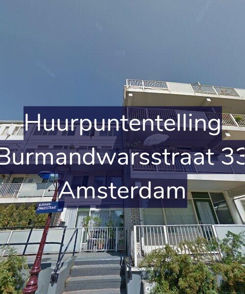 Foto gevel Huurpuntentelling voor Burmandwarsstraat 33, Amsterdam