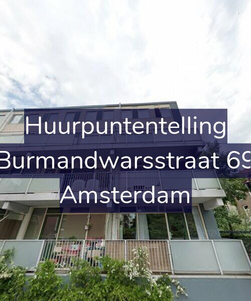 Foto gevel Huurpuntentelling voor Burmandwarsstraat 69, Amsterdam