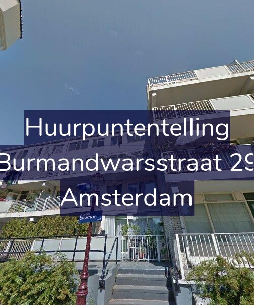 Foto gevel Huurpuntentelling voor Burmandwarsstraat 29, Amsterdam
