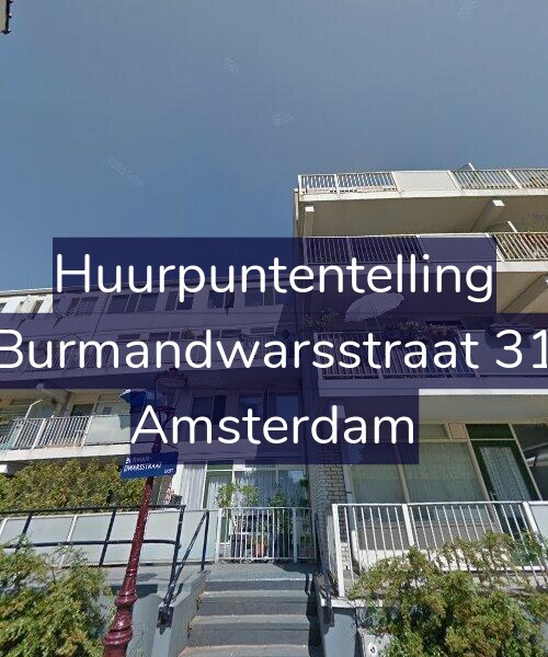 Foto gevel Huurpuntentelling voor Burmandwarsstraat 31, Amsterdam