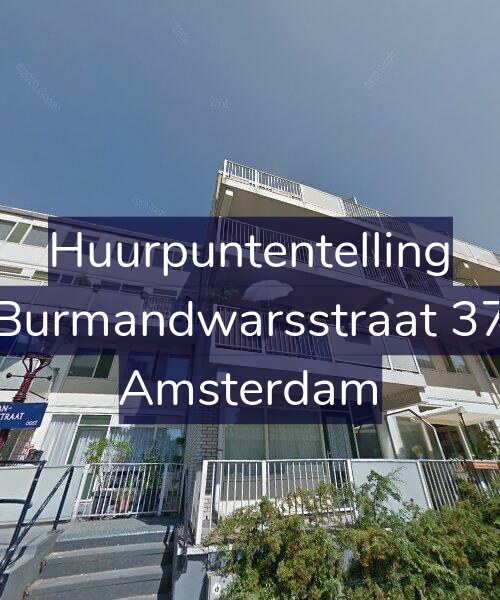 Foto gevel Huurpuntentelling voor Burmandwarsstraat 37, Amsterdam