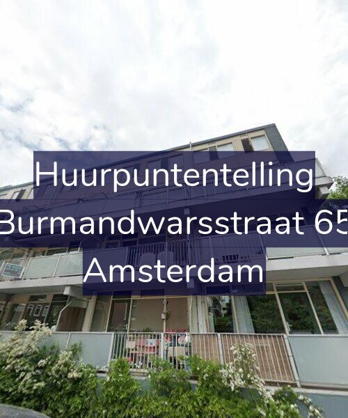 Foto gevel Huurpuntentelling voor Burmandwarsstraat 65, Amsterdam