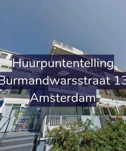 Foto gevel Huurpuntentelling voor Burmandwarsstraat 13, Amsterdam
