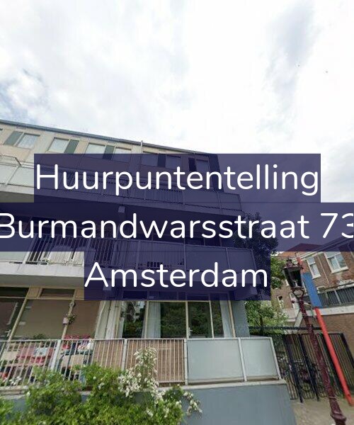 Foto gevel Huurpuntentelling voor Burmandwarsstraat 73, Amsterdam