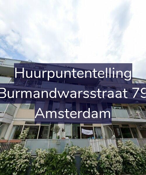 Foto gevel Huurpuntentelling voor Burmandwarsstraat 79, Amsterdam