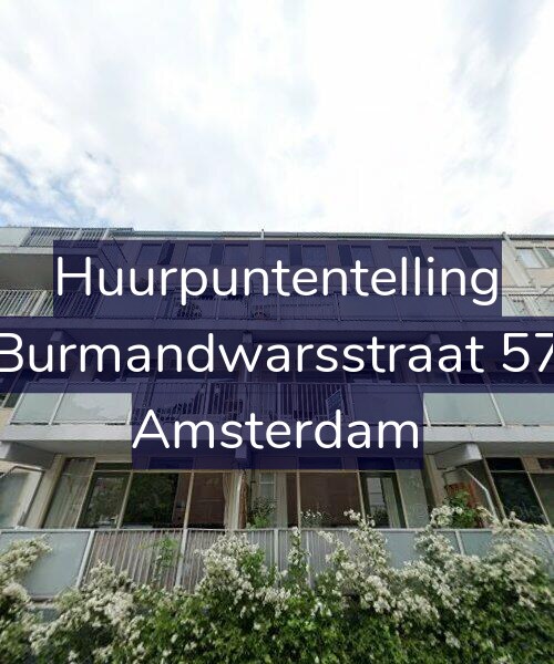 Foto gevel Huurpuntentelling voor Burmandwarsstraat 57, Amsterdam