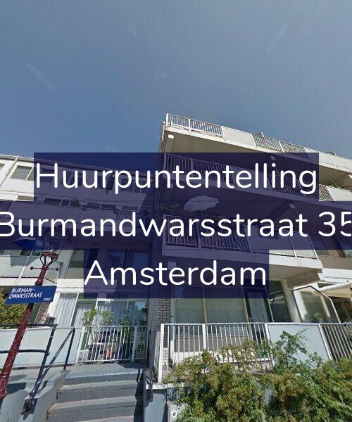 Foto gevel Huurpuntentelling voor Burmandwarsstraat 35, Amsterdam