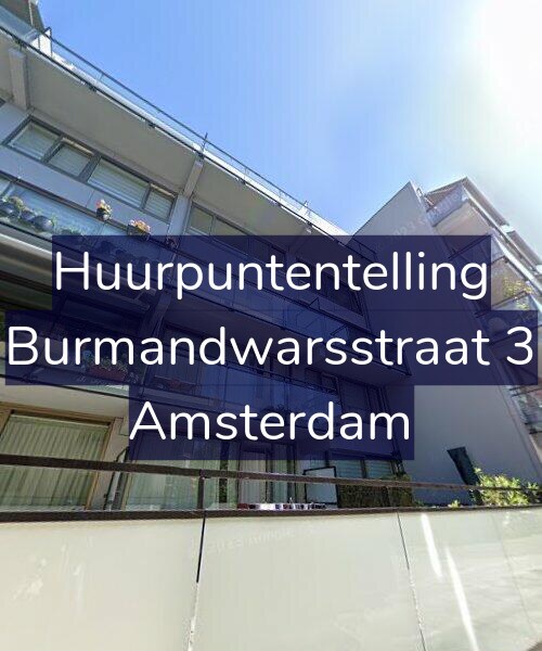 Foto gevel Huurpuntentelling voor Burmandwarsstraat 3, Amsterdam