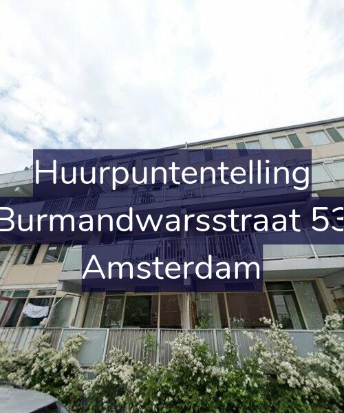 Foto gevel Huurpuntentelling voor Burmandwarsstraat 53, Amsterdam