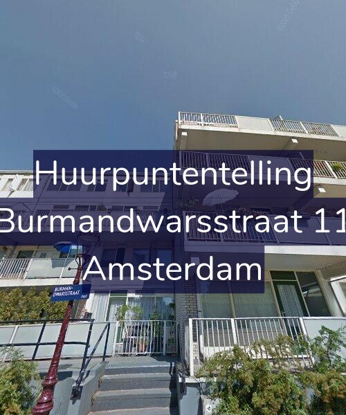Foto gevel Huurpuntentelling voor Burmandwarsstraat 11, Amsterdam