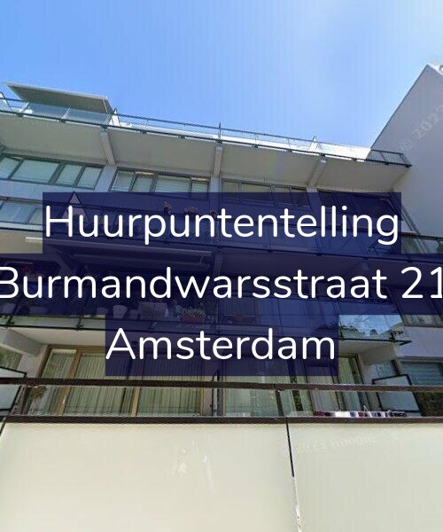 Foto gevel Huurpuntentelling voor Burmandwarsstraat 21, Amsterdam
