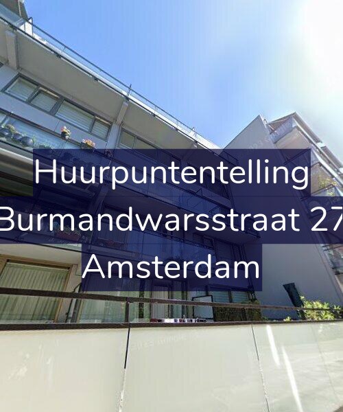 Foto gevel Huurpuntentelling voor Burmandwarsstraat 27, Amsterdam