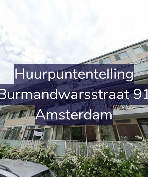 Foto gevel Huurpuntentelling voor Burmandwarsstraat 91, Amsterdam