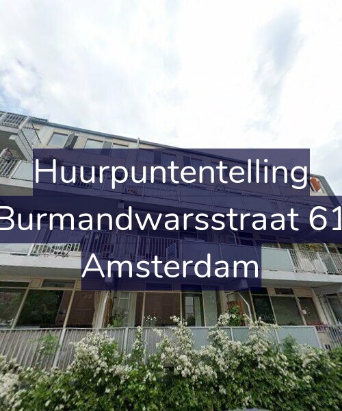Foto gevel Huurpuntentelling voor Burmandwarsstraat 61, Amsterdam