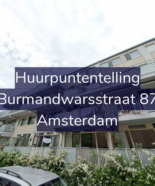 Foto gevel Huurpuntentelling voor Burmandwarsstraat 87, Amsterdam