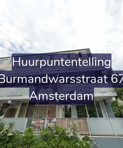 Foto gevel Huurpuntentelling voor Burmandwarsstraat 67, Amsterdam