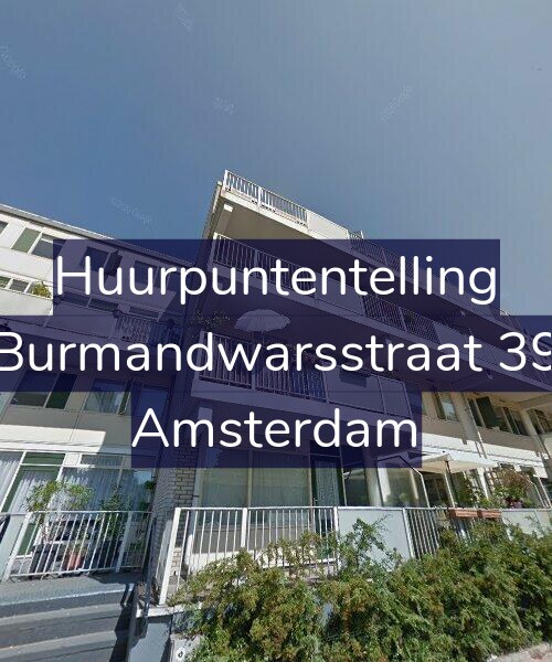 Foto gevel Huurpuntentelling voor Burmandwarsstraat 39, Amsterdam
