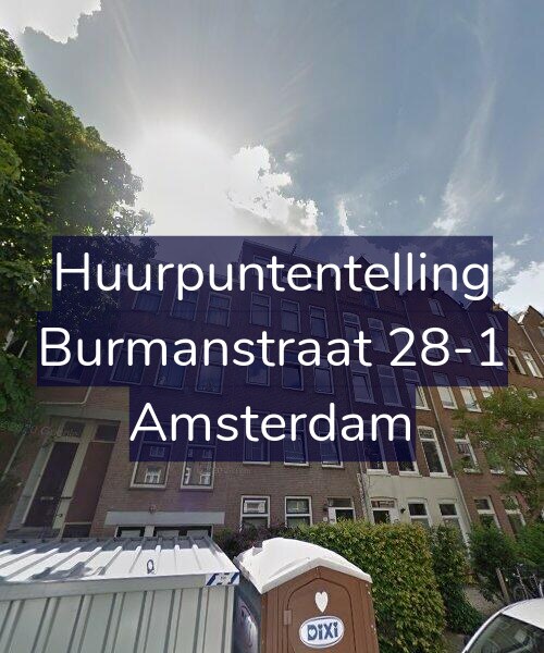 Foto gevel Huurpuntentelling voor Burmanstraat 28-1, Amsterdam