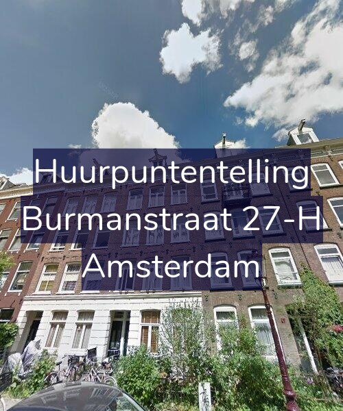 Foto gevel Huurpuntentelling voor Burmanstraat 27-H, Amsterdam