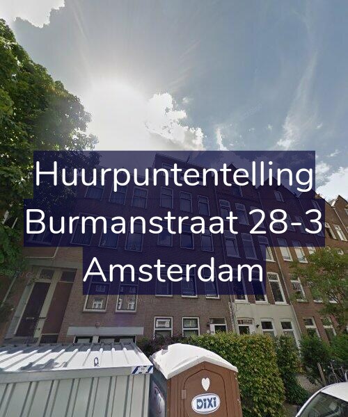 Foto gevel Huurpuntentelling voor Burmanstraat 28-3, Amsterdam