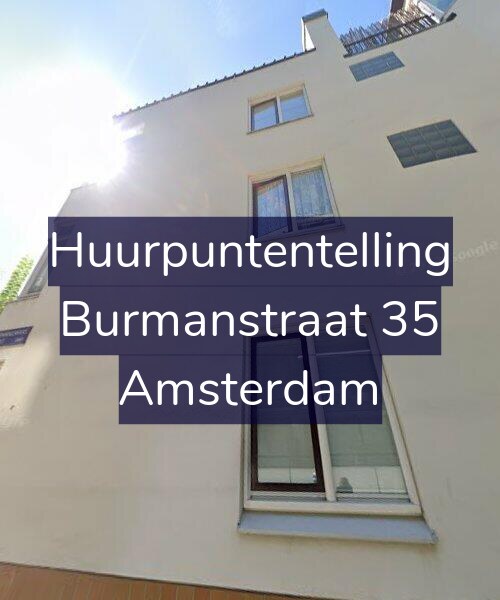 Foto gevel Huurpuntentelling voor Burmanstraat 35, Amsterdam