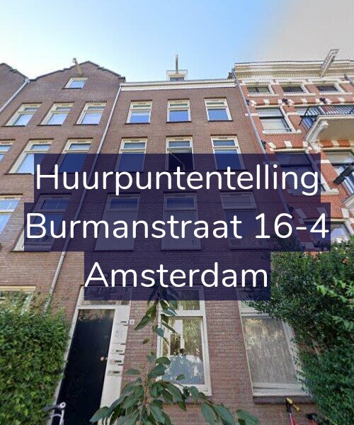 Foto gevel Huurpuntentelling voor Burmanstraat 16-4, Amsterdam