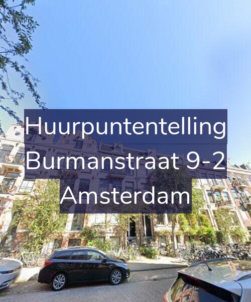 Foto gevel Huurpuntentelling voor Burmanstraat 9-2, Amsterdam