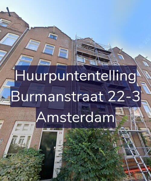 Foto gevel Huurpuntentelling voor Burmanstraat 22-3, Amsterdam