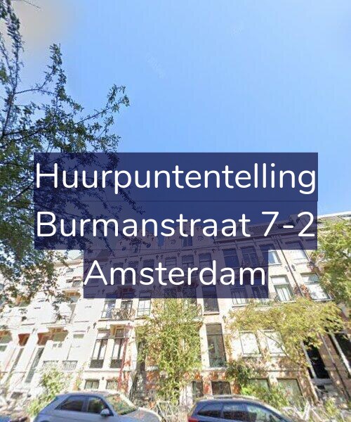 Foto gevel Huurpuntentelling voor Burmanstraat 7-2, Amsterdam