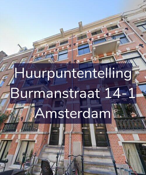 Foto gevel Huurpuntentelling voor Burmanstraat 14-1, Amsterdam