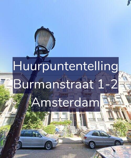 Foto gevel Huurpuntentelling voor Burmanstraat 1-2, Amsterdam