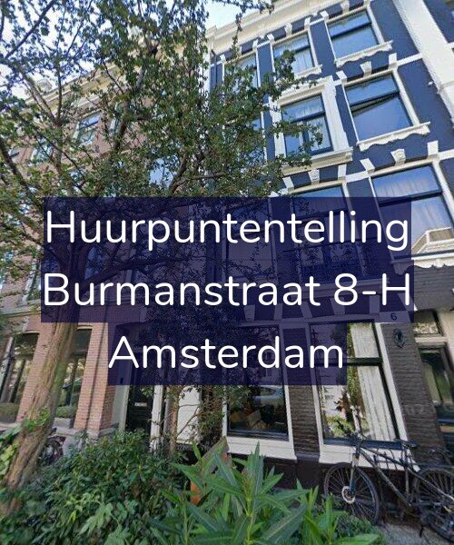 Foto gevel Huurpuntentelling voor Burmanstraat 8-H, Amsterdam