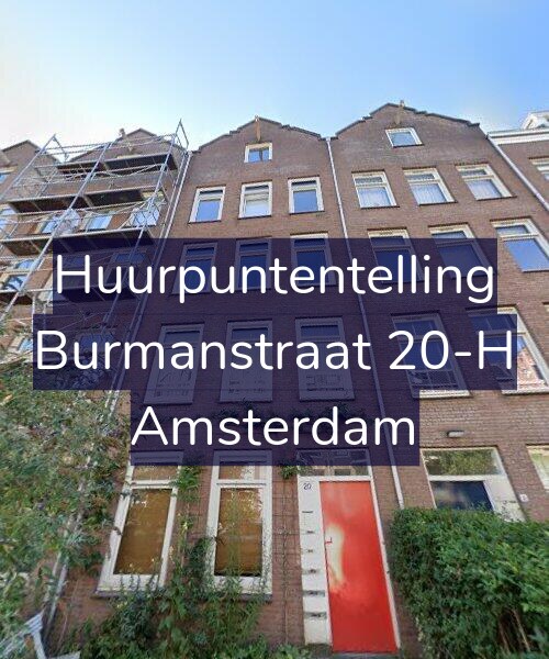 Foto gevel Huurpuntentelling voor Burmanstraat 20-H, Amsterdam