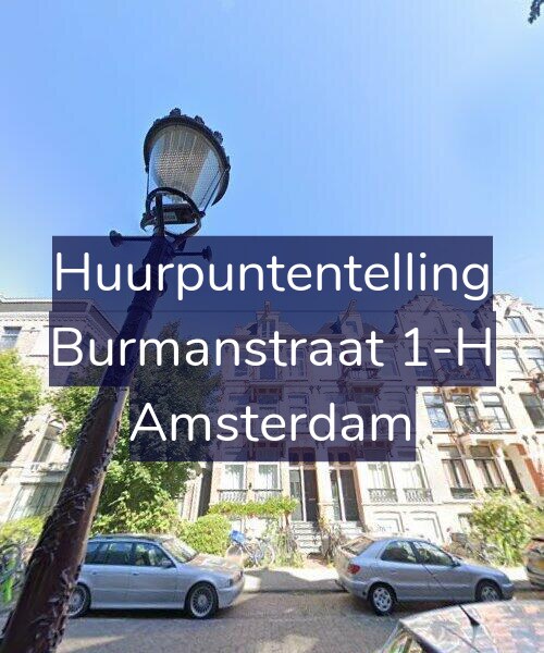Foto gevel Huurpuntentelling voor Burmanstraat 1-H, Amsterdam