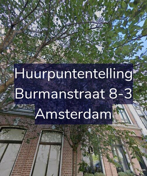 Foto gevel Huurpuntentelling voor Burmanstraat 8-3, Amsterdam