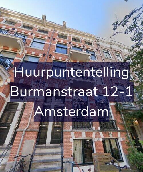 Foto gevel Huurpuntentelling voor Burmanstraat 12-1, Amsterdam