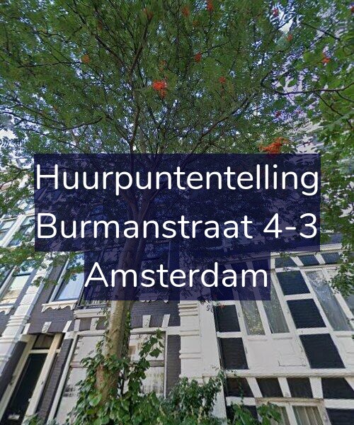 Foto gevel Huurpuntentelling voor Burmanstraat 4-3, Amsterdam