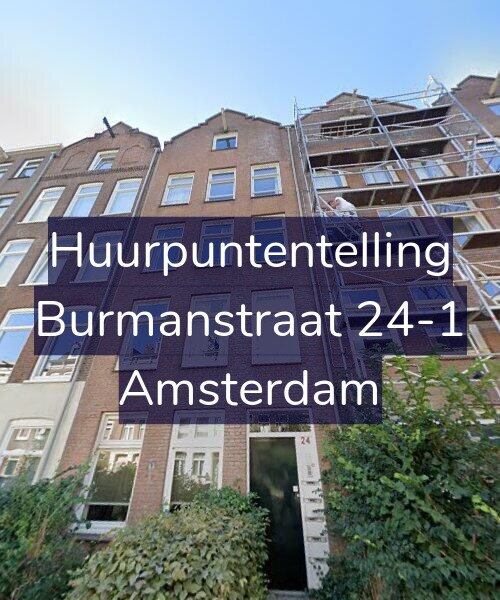 Foto gevel Huurpuntentelling voor Burmanstraat 24-1, Amsterdam