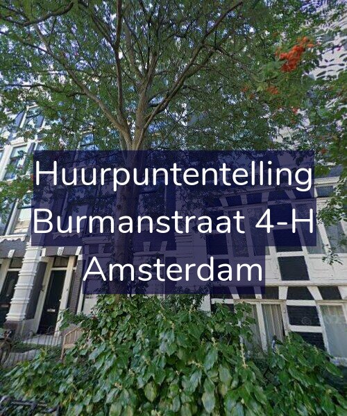Foto gevel Huurpuntentelling voor Burmanstraat 4-H, Amsterdam
