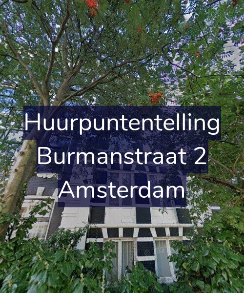 Foto gevel Huurpuntentelling voor Burmanstraat 2, Amsterdam