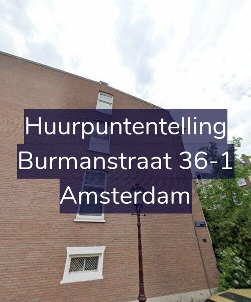 Foto gevel Huurpuntentelling voor Burmanstraat 36-1, Amsterdam