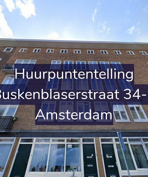 Foto gevel Huurpuntentelling voor Buskenblaserstraat 34-2, Amsterdam