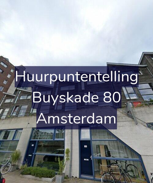 Foto gevel Huurpuntentelling voor Buyskade 80, Amsterdam
