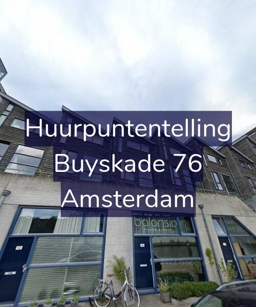 Foto gevel Huurpuntentelling voor Buyskade 76, Amsterdam