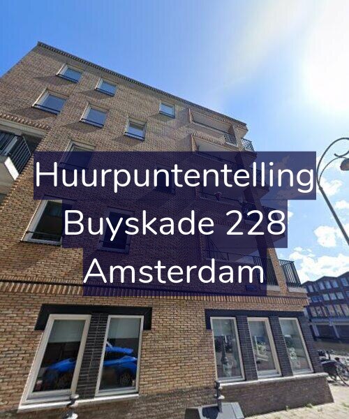 Foto gevel Huurpuntentelling voor Buyskade 228, Amsterdam