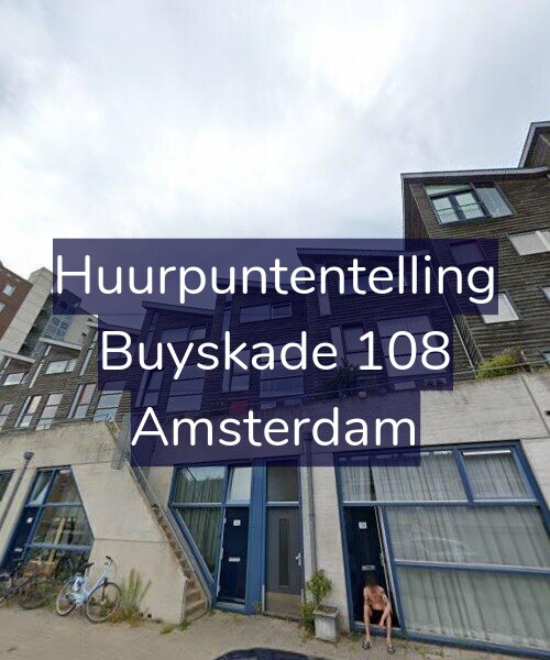 Foto gevel Huurpuntentelling voor Buyskade 108, Amsterdam