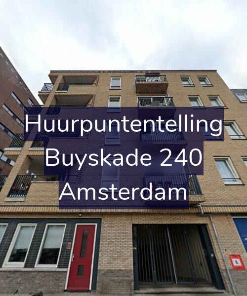 Foto gevel Huurpuntentelling voor Buyskade 240, Amsterdam