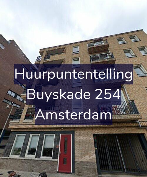 Foto gevel Huurpuntentelling voor Buyskade 254, Amsterdam