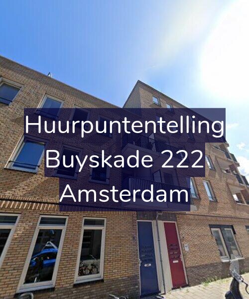 Foto gevel Huurpuntentelling voor Buyskade 222, Amsterdam