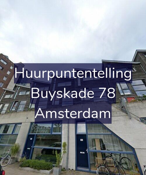 Foto gevel Huurpuntentelling voor Buyskade 78, Amsterdam